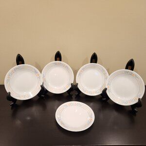 CORELLE by Corning Apricot Grove bread and butter plate set of 5